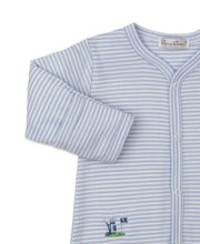 Load image into Gallery viewer, Golf Championship Stripe Blue Zip Footie