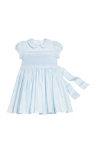 Load image into Gallery viewer, Light Blue Smocked Emery Dress