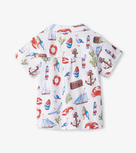 Load image into Gallery viewer, Painted Seascape Jersey SS Button Down