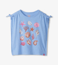Load image into Gallery viewer, Serentiy Blue Seashell Graphic Tee