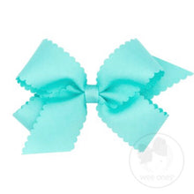 Load image into Gallery viewer, Medium Scalloped Edge Grosgrain Bow