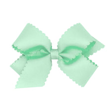 Load image into Gallery viewer, Medium Scalloped Edge Grosgrain Bow