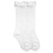 Load image into Gallery viewer, Girls Ruffle Knee Sock- White