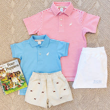 Load image into Gallery viewer, Prim & Proper Polo- Brookline Blue/ Multicolor