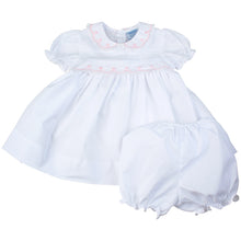 Load image into Gallery viewer, Lace Trim Infant Midgie Dress w/ Panty