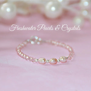 Freshwater Pearls & Crystals Sweet Bracelet