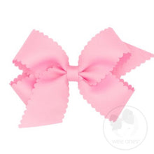 Load image into Gallery viewer, Medium Scalloped Edge Grosgrain Bow