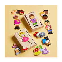 Load image into Gallery viewer, Boy Dress Up Wood Puzzle
