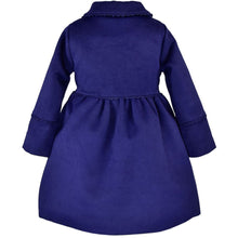 Load image into Gallery viewer, Scallop Trim Coat Navy
