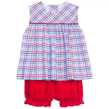 Load image into Gallery viewer, Americana Plaid Bellmeade Bloomer Set