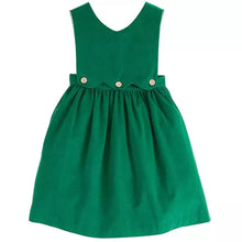 Load image into Gallery viewer, Button Panel Jumper - Christmas Green Cord