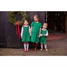 Load image into Gallery viewer, Button Panel Jumper - Christmas Green Cord