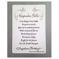 Load image into Gallery viewer, Keepsake Bible