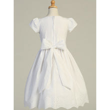 Load image into Gallery viewer, First Communion Dress - Cotton Eyelet
