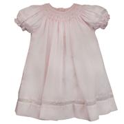 Load image into Gallery viewer, Smocked Daygown w/ Viole Insert