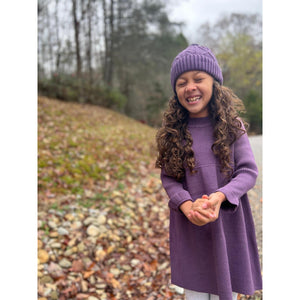 Maddy Knit Hat- Purple