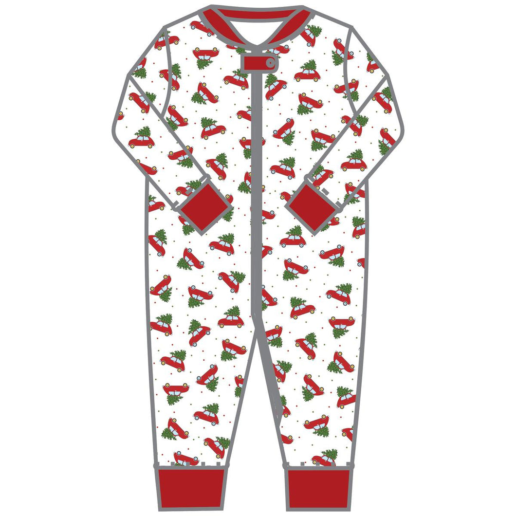 The Perfect Tree Red Zipped Pajamas