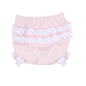 Abby & Alex Smocked Collared Ruffle Diaper Cover Set