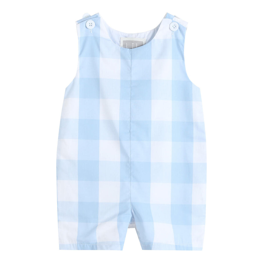 Large Check Blue Gingham Shortall