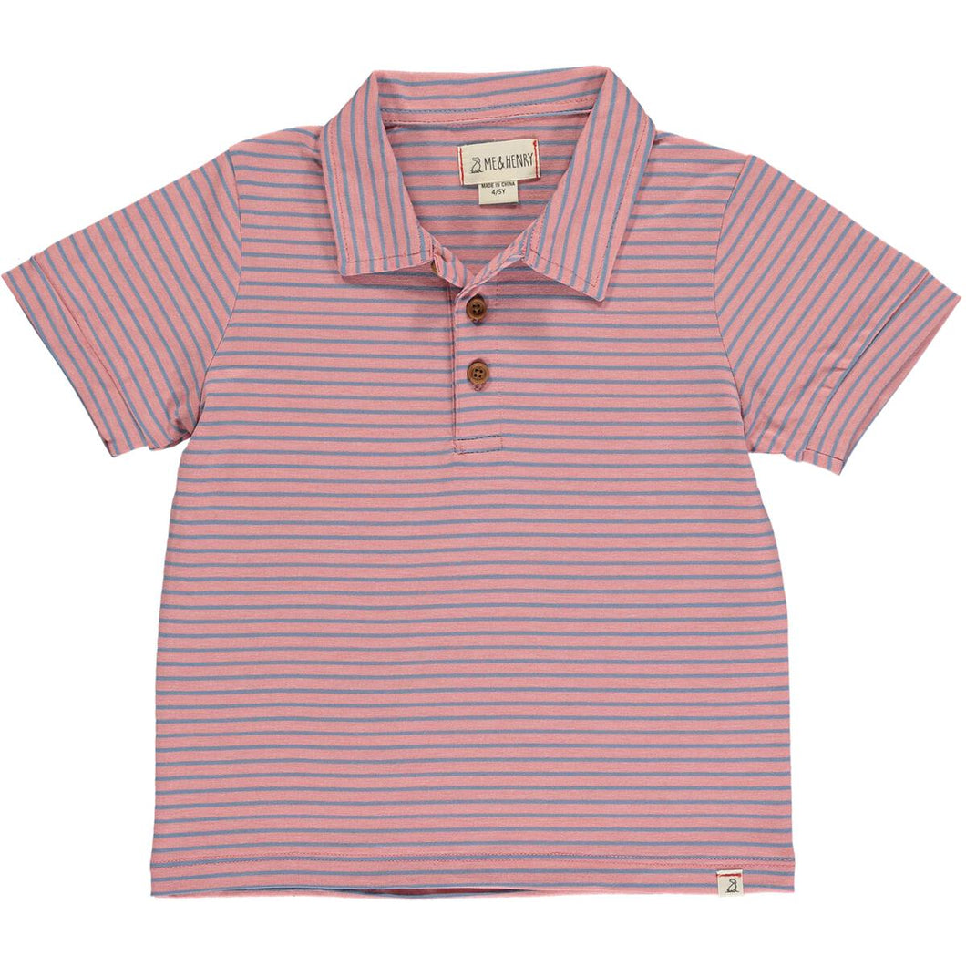 Pink & Royal Stripe Flagstaff Polo
