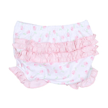 Load image into Gallery viewer, Tessa&#39;s Classics Pink Smocked Printed Ruffle Diaper Cover Set
