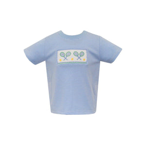 Tennis Raquet Smocked Boys T-Shirt