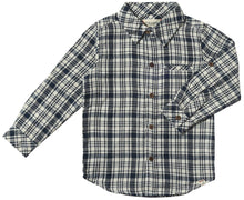 Load image into Gallery viewer, Navy/ White Plaid Atwood Woven Shirt
