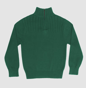 Aspen 1/4 Zip Sweater- Green