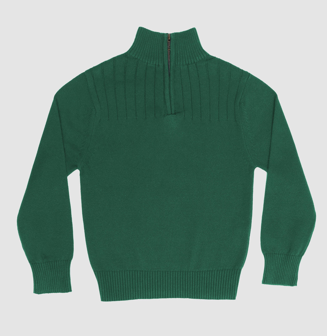 Aspen 1/4 Zip Sweater- Green