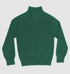 Aspen 1/4 Zip Sweater- Green