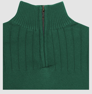 Aspen 1/4 Zip Sweater- Green