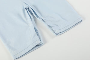 Pumpkin Smocked Overalls- Blue