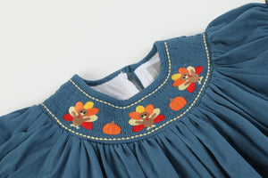 Turkey Bishop Dress- Cobalt Blue