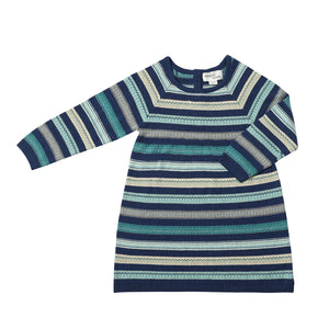 Joanna Sweater Dress- Blue Stripe