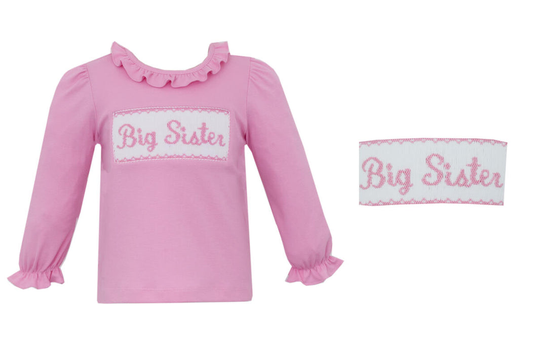 Big Sister T-Shirt- Pink Knit