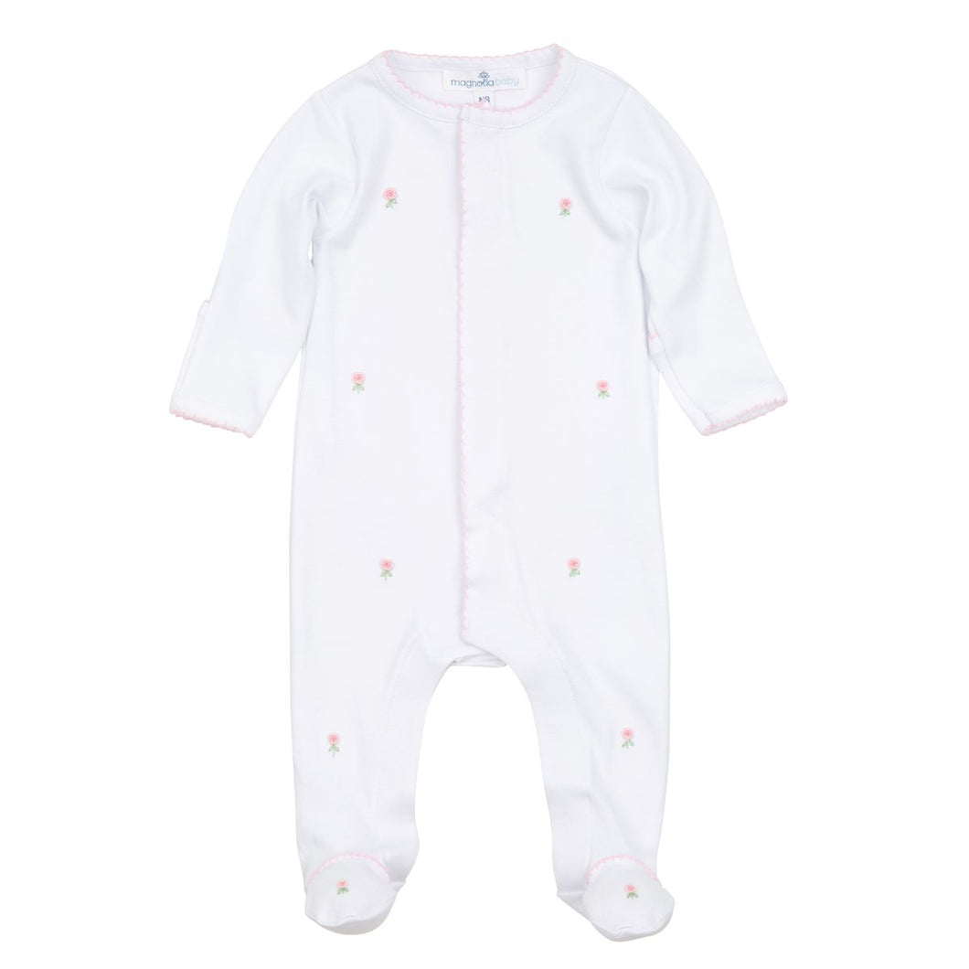 Juliette's Classics Scattered Footie- Pink