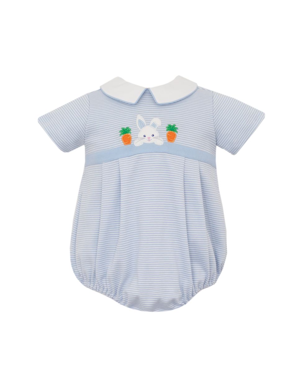 Bunny Face Bubble- Blue Stripe