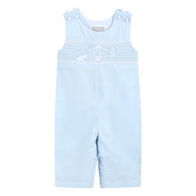 Load image into Gallery viewer, Nativity Smocked Overalls- Light Blue
