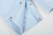 Load image into Gallery viewer, Nativity Smocked Overalls- Light Blue
