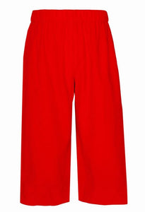 Corduroy Pull-on Pants- Red