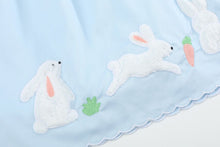 Load image into Gallery viewer, Light Blue Bunny and Flowers Dress
