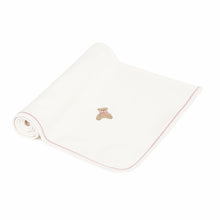 Load image into Gallery viewer, Bear Hug Receiving Blanket- Dusty Rose
