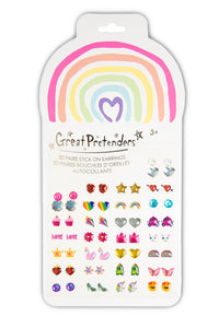 Rainbow Love Sticker Earrings