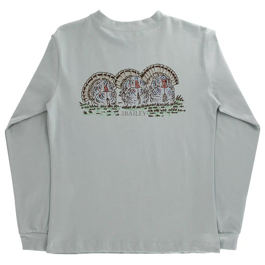 Logo Tee LS- Turkey on Sage