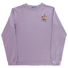 Load image into Gallery viewer, Logo Tee LS- Pumpkin on Lavender
