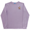 Logo Tee LS- Pumpkin on Lavender