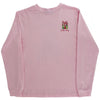 Logo Tee LS- Santa Tree on Pink