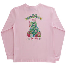 Load image into Gallery viewer, Logo Tee LS- Santa Tree on Pink
