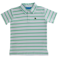 Oakmont Stripe Henry Performance Polo SS