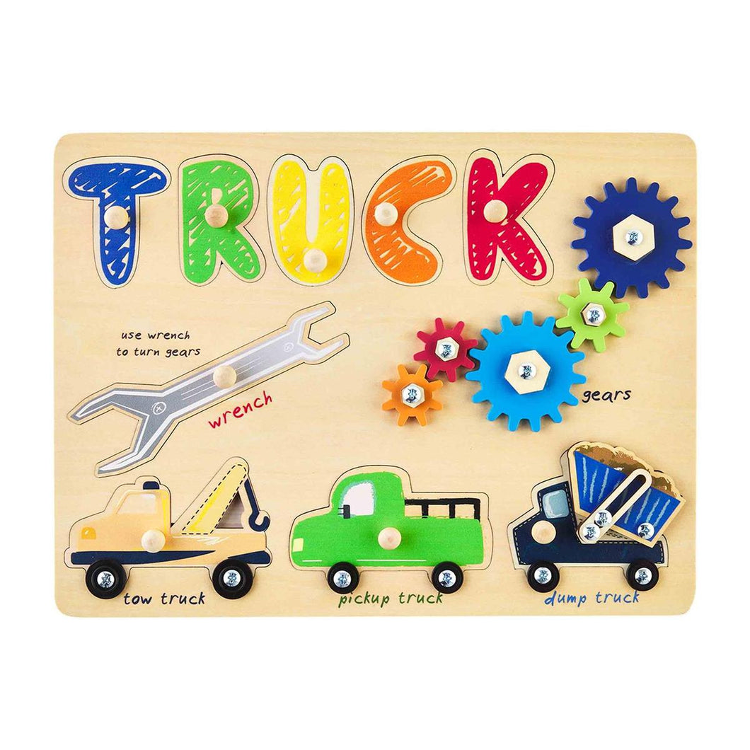 Truck Busy Board Wooden Puzzle